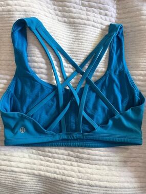 Lululemon Teal Blue Sports Bra - Size 6